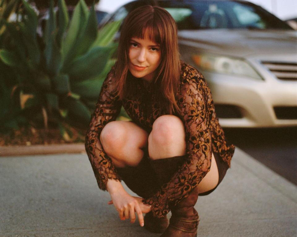 Read my interview with Jordana Queer musician Jordana Nye poses for photo on street in L.A.