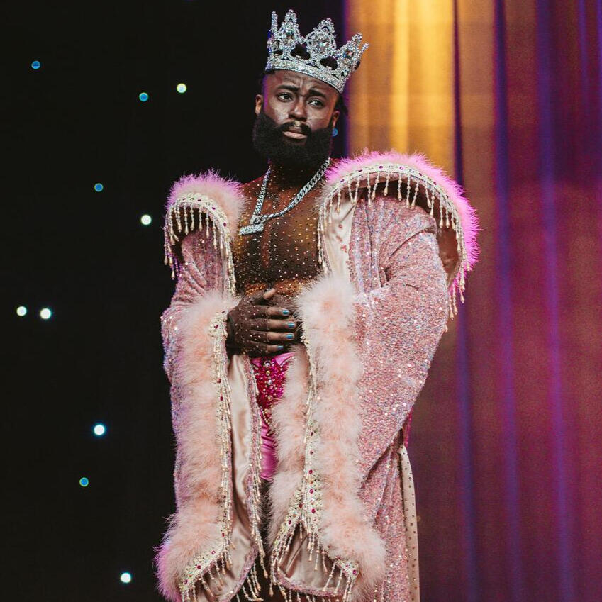 Drag King performer King of Drag show King Molasses