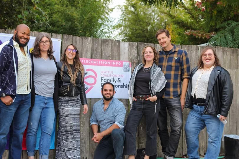SCFRE members at liberating love event WA state polyamory advocates SCFRE