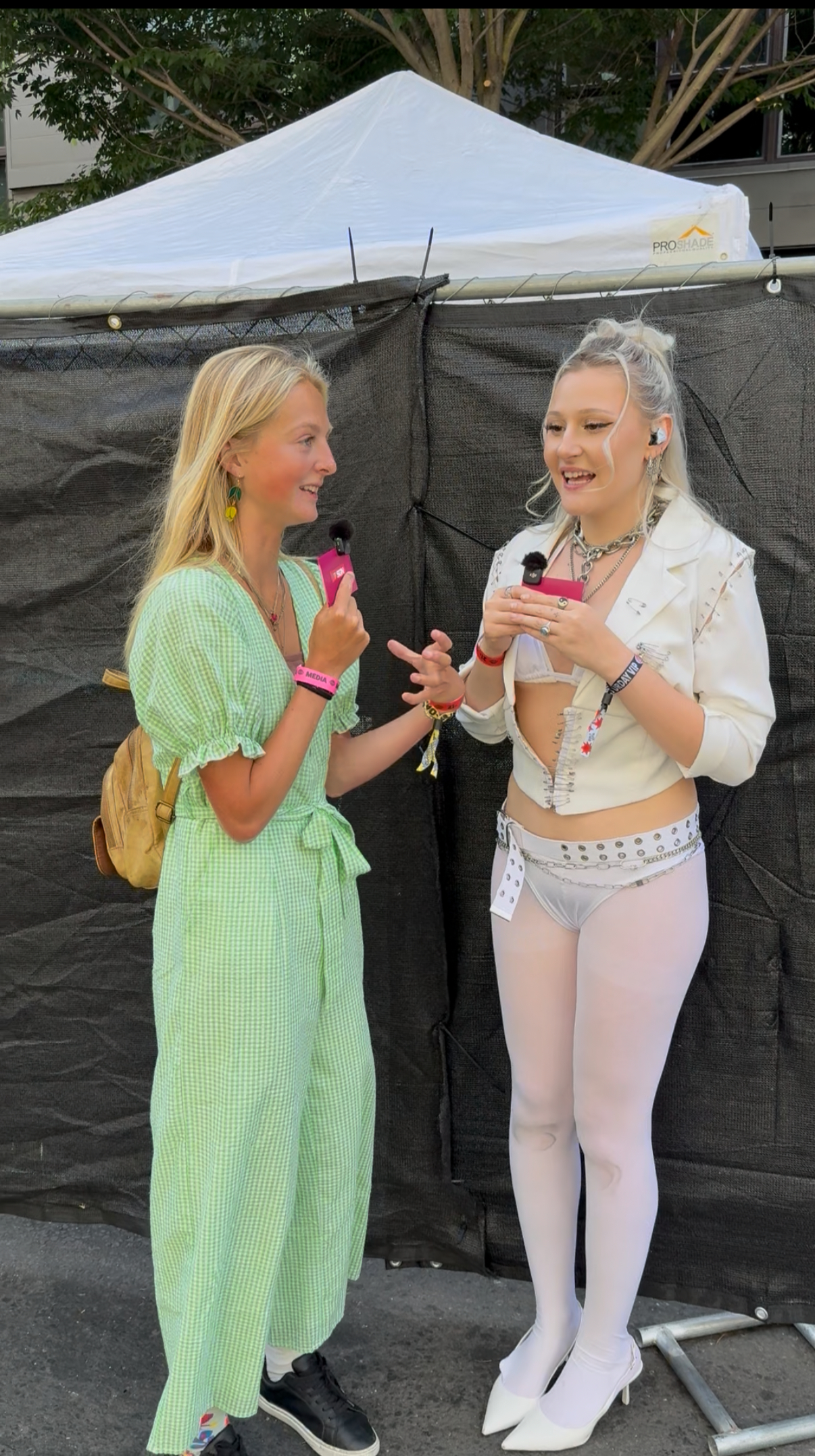 Seattle reporter Nova Berger interviews pop musician Chelle